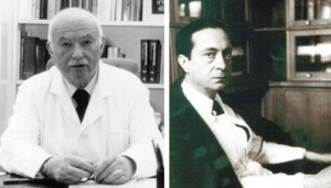 Jeanne Delay and Pierre Deniker: psychiatrists at the Sainte-Anne mental hospital in Paris, who first used the new antipsychotic drug chlorpromazine in psychiatry to treat schizophrenia