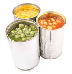 Keep a small stock of tinned and dried food in case you aren’t able to get out to the shops